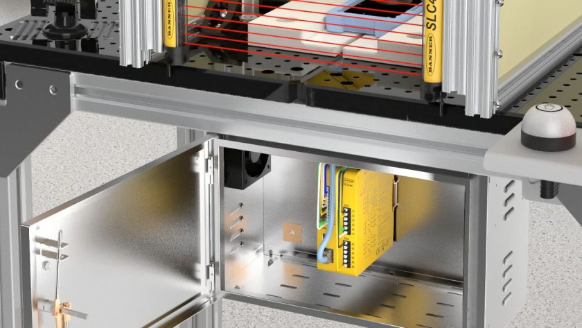 sensores laser seguridad maquinaria banner engineering