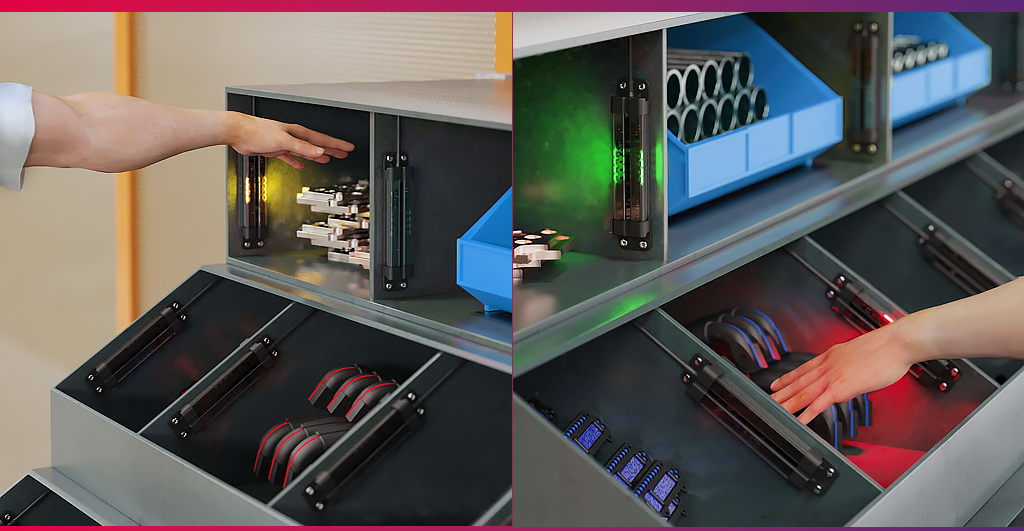 Sistemas-PickToLight-Aplicaciones-Banner-Ingesis-Soluciones-en-Automatización-Valencia