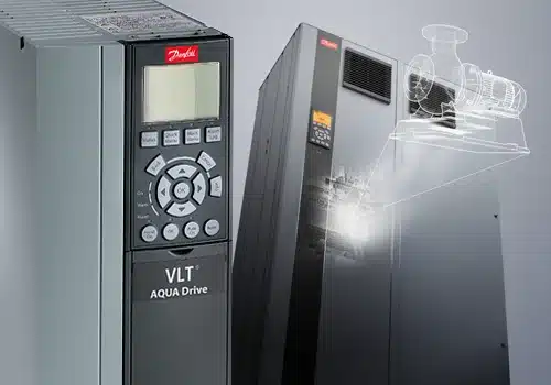 Variador Danfoss VLT AQUA Drive FC 202 para tratamiento de aguas residuales y riego