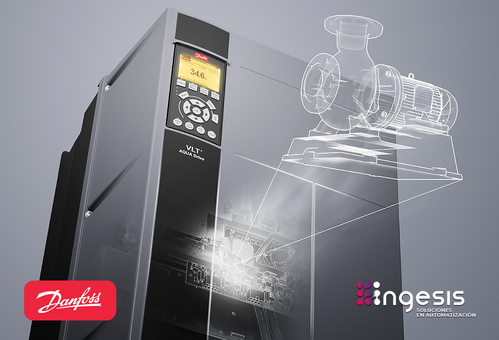 VLT AQUA Drive FC 202 de Danfoss con distribuidor oficial en Valencia Castellón y Alicante especializado en variadores de frecuencia para agua