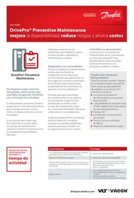 Mantenimiento preventivo de variadores Danfoss con el servicio DrivePro® Preventive Maintenance.
