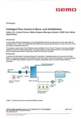 Informe técnico sobre control inteligente de la filtración con diafragma