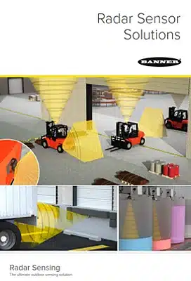 Catálogo de sensores radar Banner para medición de nivel y control en aplicaciones industriales y agrícolas