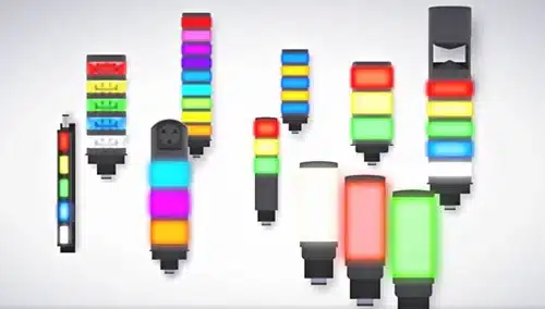 Balizas y columnas de señalización LED Banner para control de estados en procesos industriales