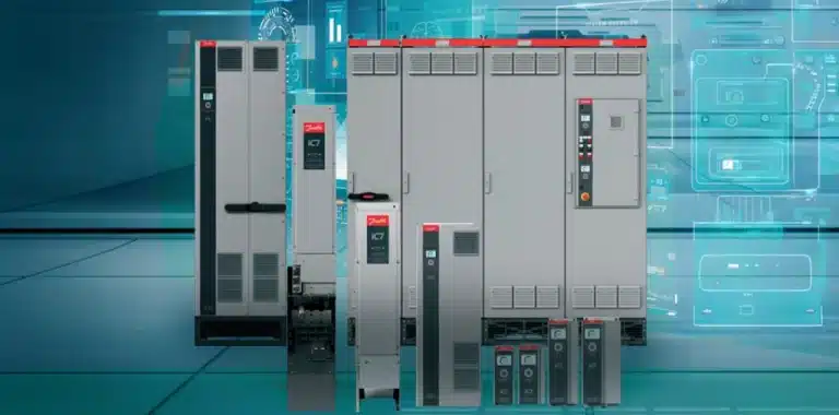 Gama Danfoss iC7-Automation para control avanzado de motores y aplicaciones de movimiento industrial.
