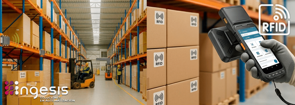 Sistema RFID para control de inventario y trazabilidad de mercancías en almacén industrial inteligente