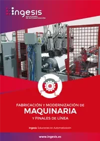 folleto Ingesis fabricación de maquinaria a medida modernización de maquinaria industrial y finales de línea