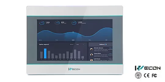 Pantallas HMI WECON Serie PI3000i para visualización y operación en automatización industrial
