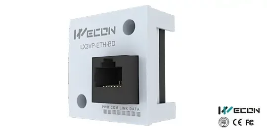 Módulo BD LX3V WECON para ampliación y funciones adicionales en PLC compacto