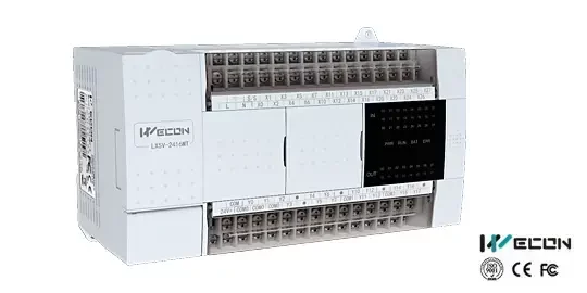 PLC de tamaño compacto WECON para control de movimiento y automatización industrial