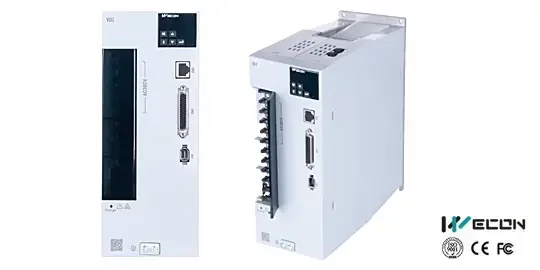 Servo drive WECON VD2 C con bus EtherCAT en diseño compacto de placa única